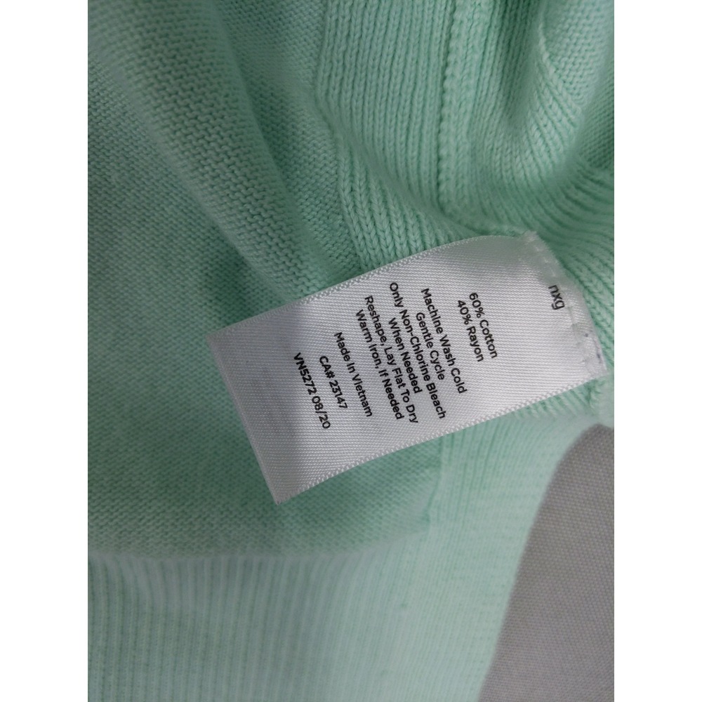 Talbots Cardigan Sweater Women 3X Mint Green V-Neck Button Front - Picture 8 of 9